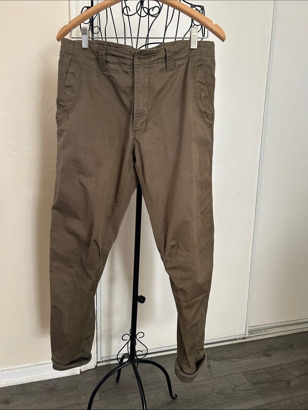 Maharishi Unisex Olive/Brown Chino Cargo Pants Size M